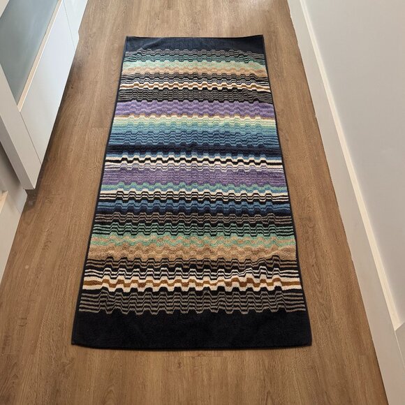 Missoni Home Bath Mat – Multicolor Zigzag Pattern - Picture 1 of 4